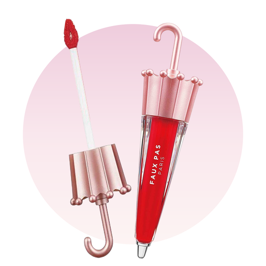 FAUX PAS PARIS Water-Lip Umbrella Tint #DAZZLING RED