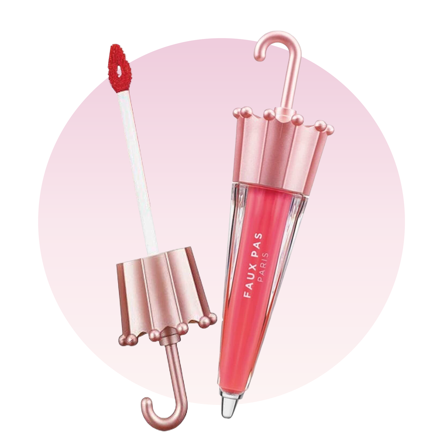 FAUX PAS PARIS Water-Lip Umbrella Tint #PINK BREEZE