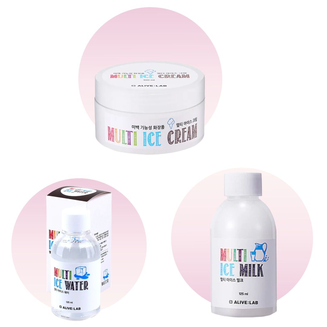 ALIVE:LAB KIT "Multi Ice" Beauty KIT: toner, emulsion, crème